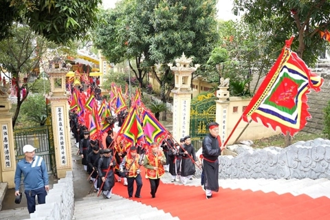 Northern Vietnam village parades ancient texts in tribute to scholarship