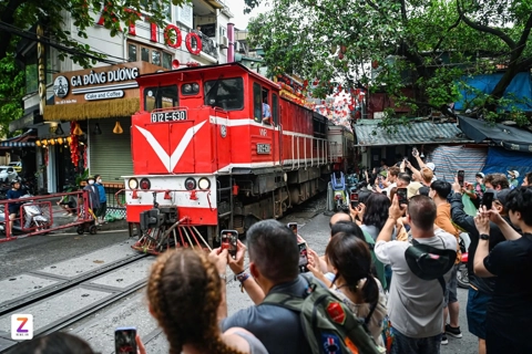 Hanoi considers rerouting trains to improve safety at iconic railway cafe street