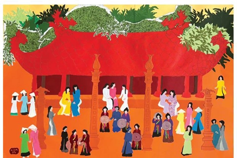 Timeless beauty of Hanoi’s Communal House captured in artistic tribute
