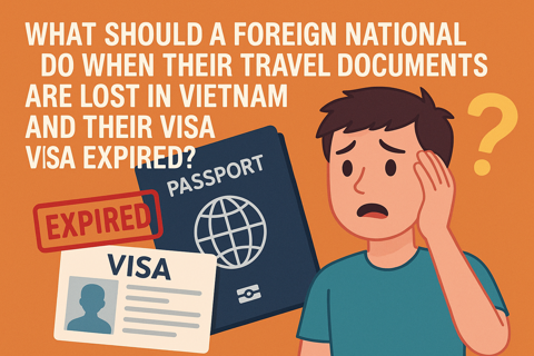 What should foreigners do in Vietnam in case losing travel documents?