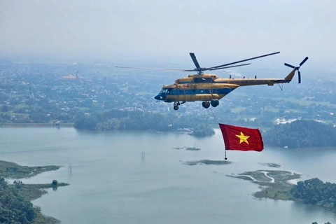 Vietnam airforces rumble Hanoi skies as training for National Day celebrations continues
