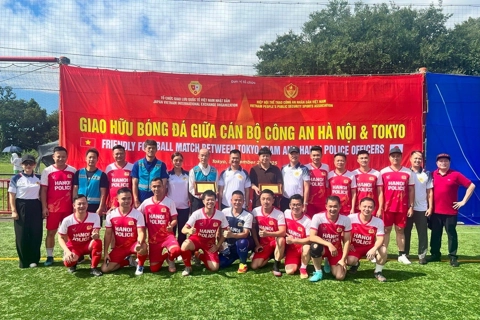 Hanoi, Tokyo police strengthen bilateral, local-to-local friendship through football