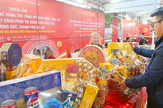 Hanoi craft exhibition showcases Tet goods as shopping demand rises