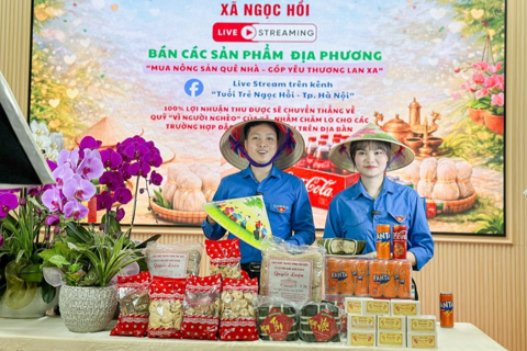 Young Hanoians livestream farm produce to Tet shoppers nationwide