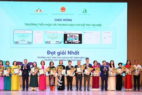ASEAN Eco-Schools Awards 2025 honors 60 Vietnamese schools nationwide
