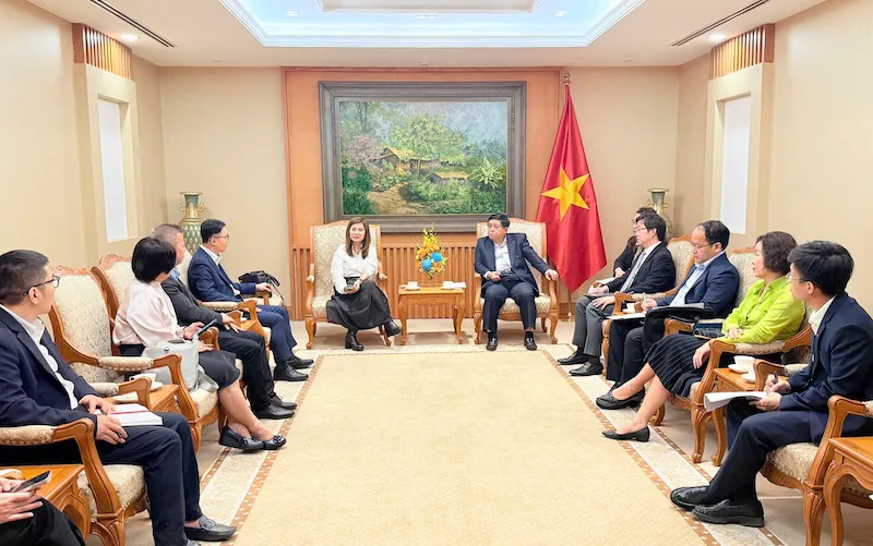 Deputy Prime Minister Nguyen Chi Dung (right) meets with SEMI SEA President Linda Tan. Photo: VGP